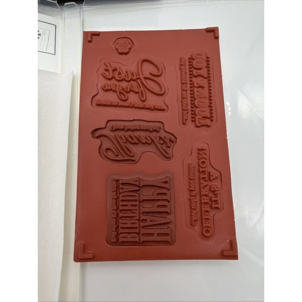 Stampin' Up! Lot of 3 stamp sets afterthoughts fresh vintage something celebrete